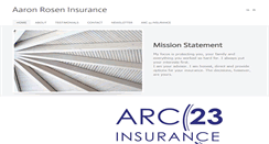 Desktop Screenshot of aaronroseninsurance.com